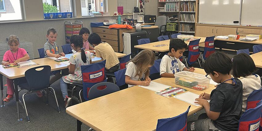 Students in a classroom