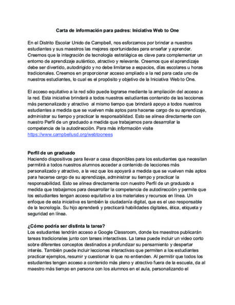 Parent Packet - Spanish