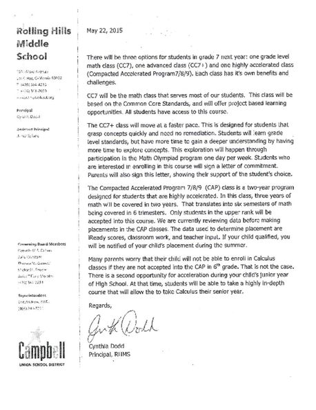 2015-16 Math Offerings