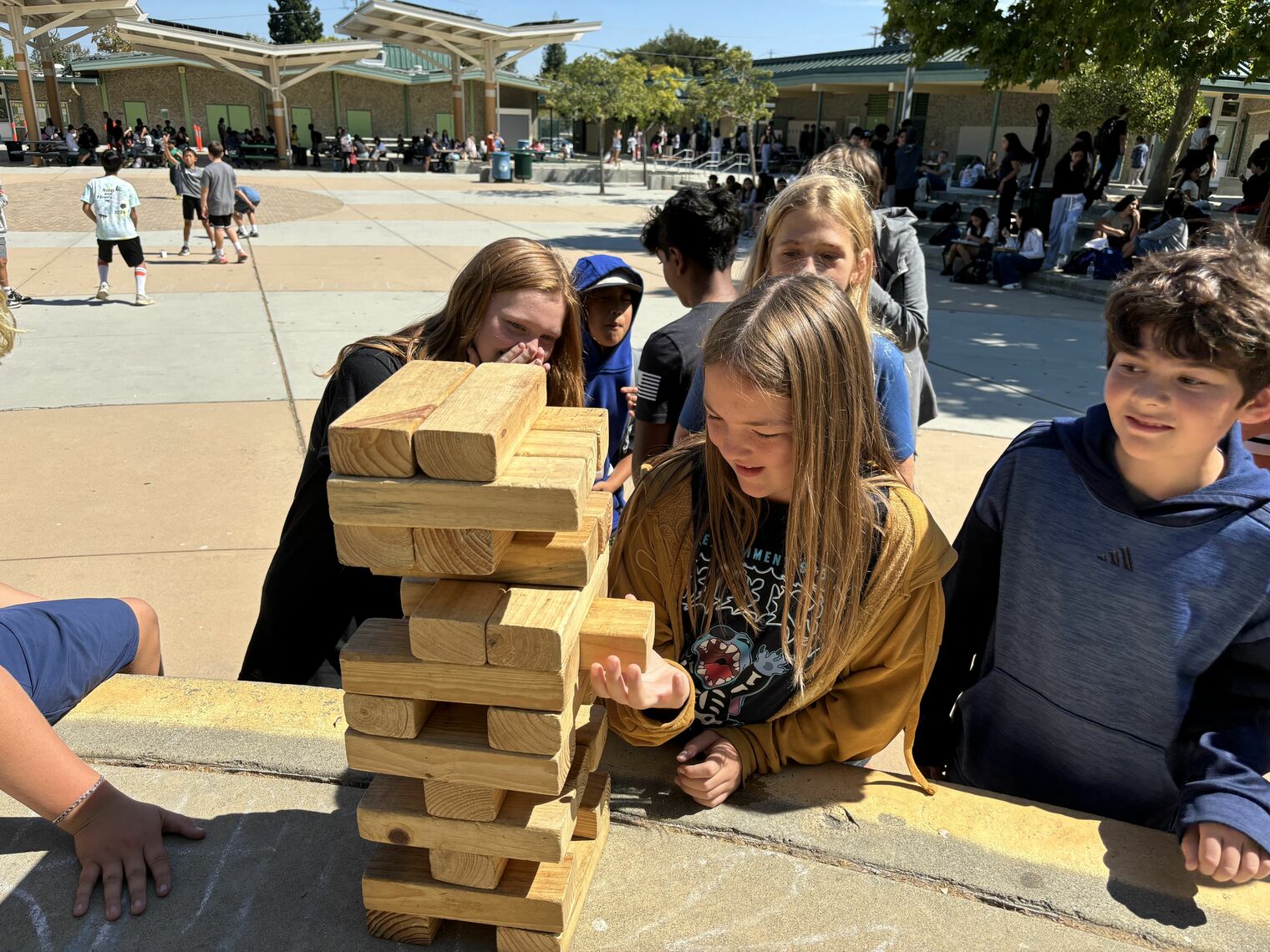 Friday's Nail Biting Game of Jenga