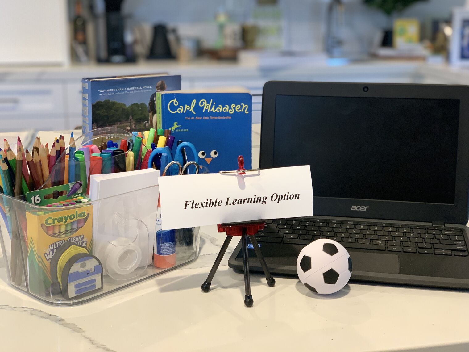 laptop on desk